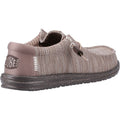 HEYDUDE Wally Stretch Mesh Synthetic Men's Deep Taupe/Mole Brown Moccasins Shoes