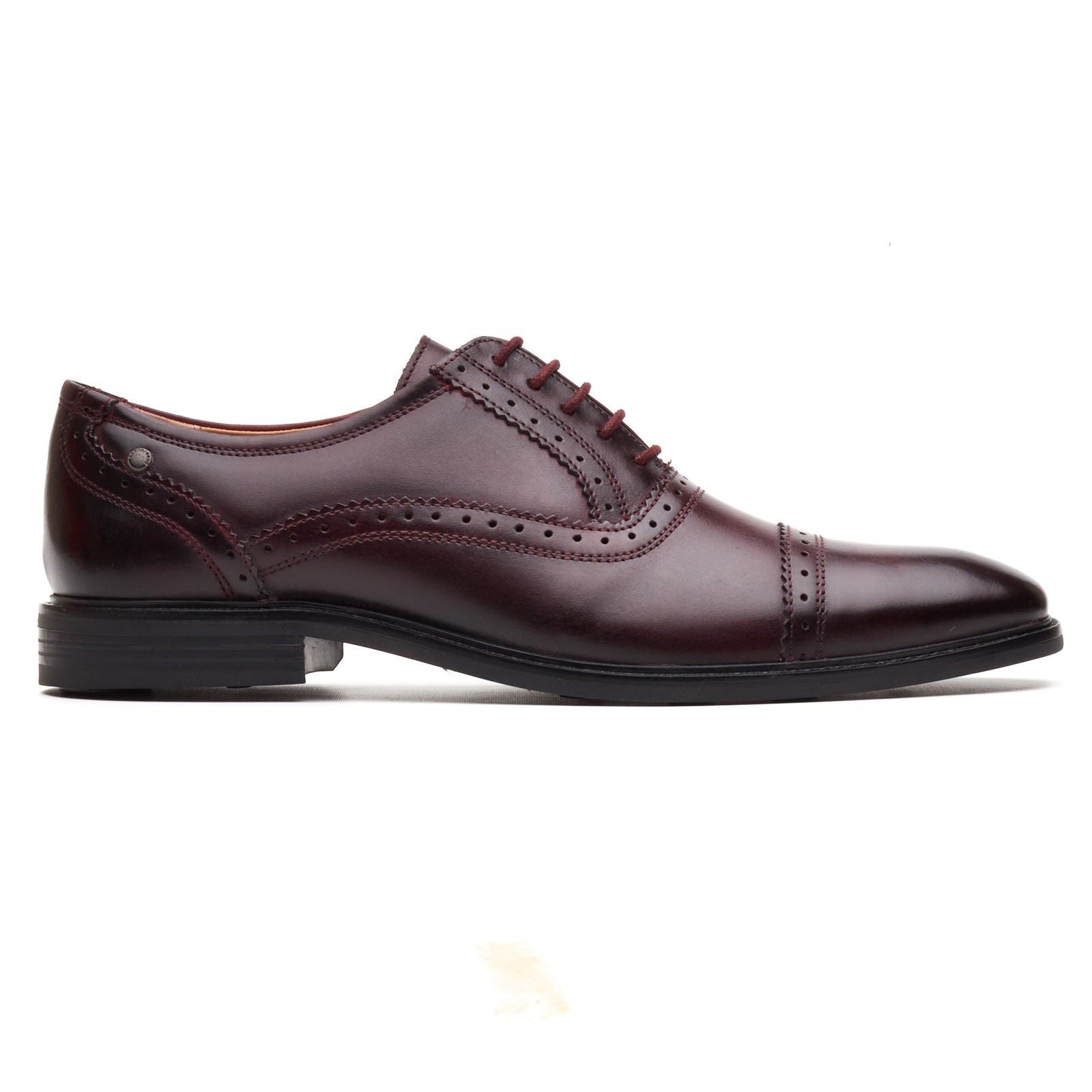 Base London Ascot Oxford Leather Men's Bordo Oxford Shoes
