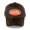 Von Dutch Velvet Trucker Brown/Red/Blue Caps