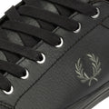 Fred Perry Baseline Leather Men's Black/Laurel Green Trainers