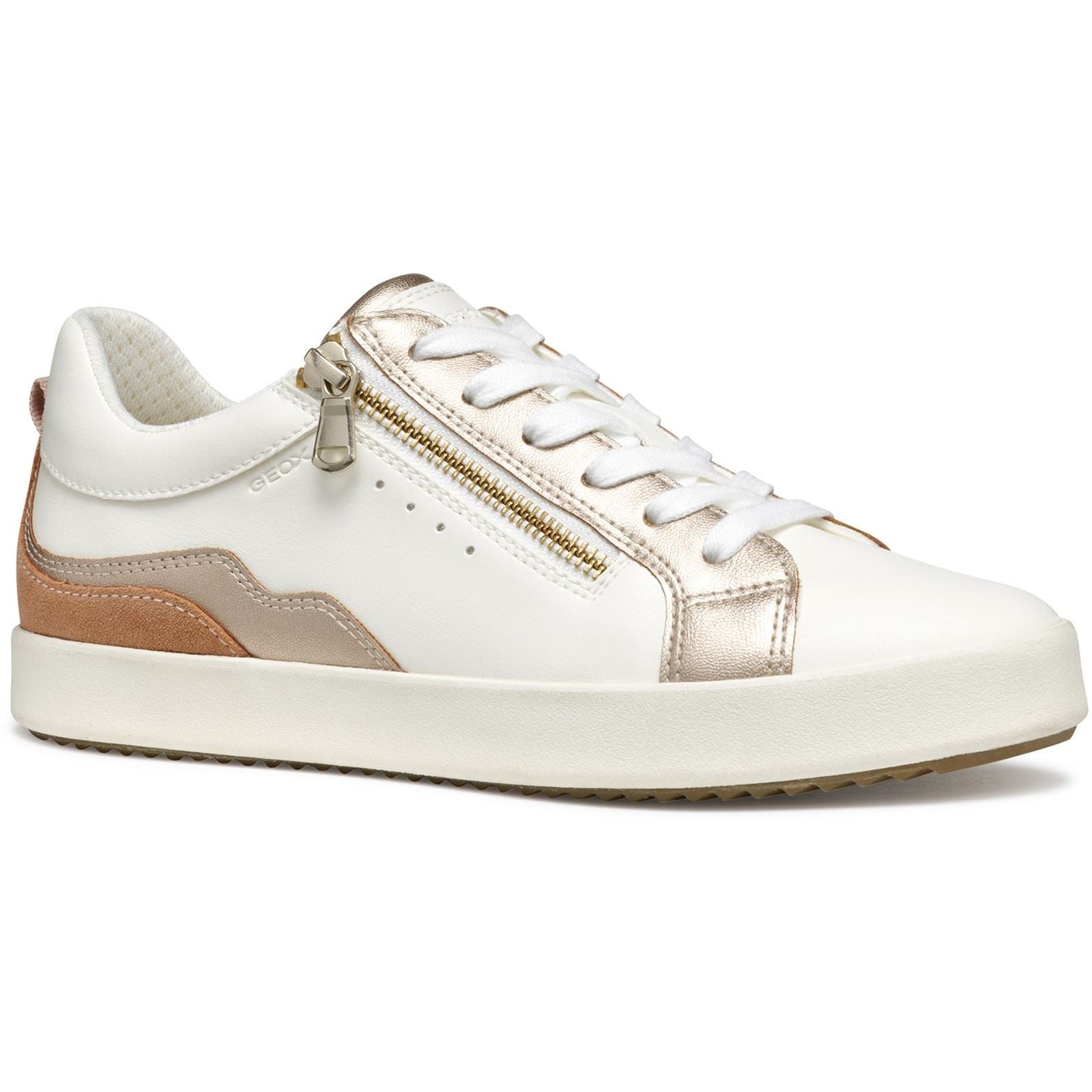 Geox D BLOMIEE Women's Optic White/Nude Trainers