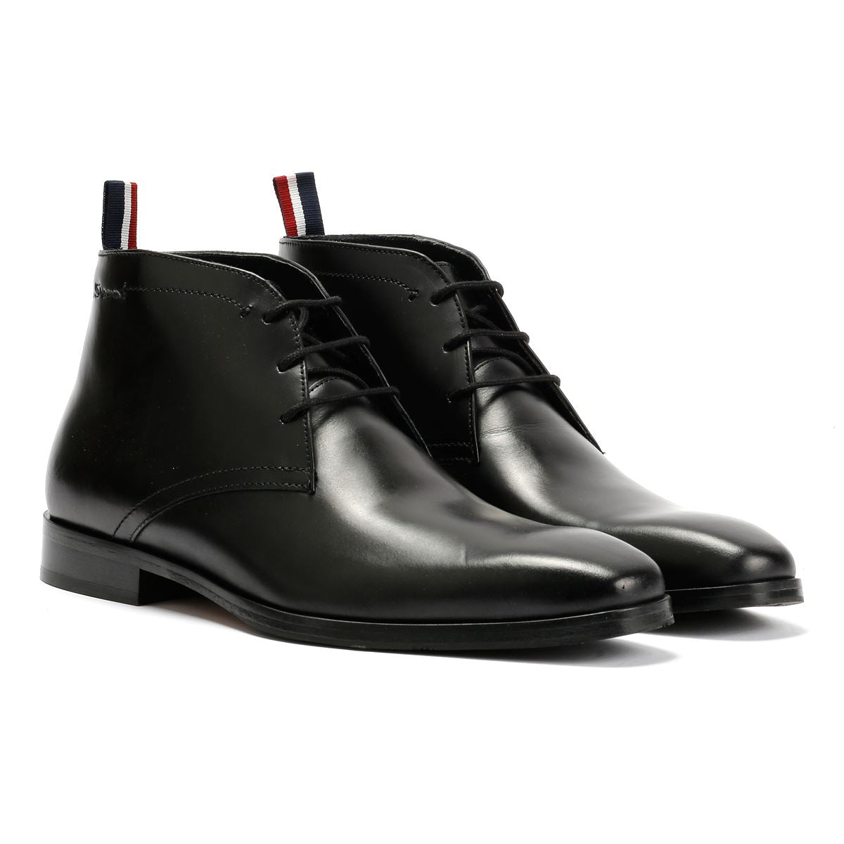 Ben Sherman London Brush Off Leather Men's Black Boots