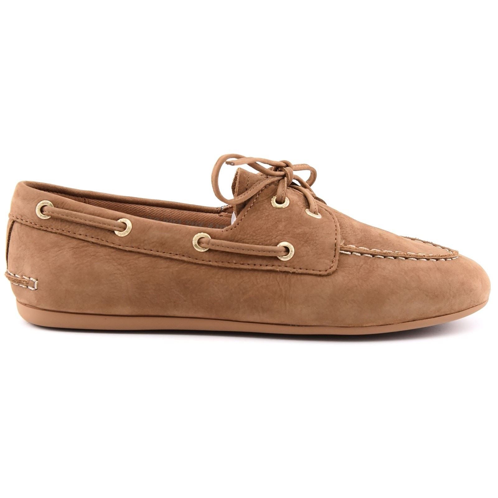 Sperry Slim Leather Women's Tan Boat Shoes