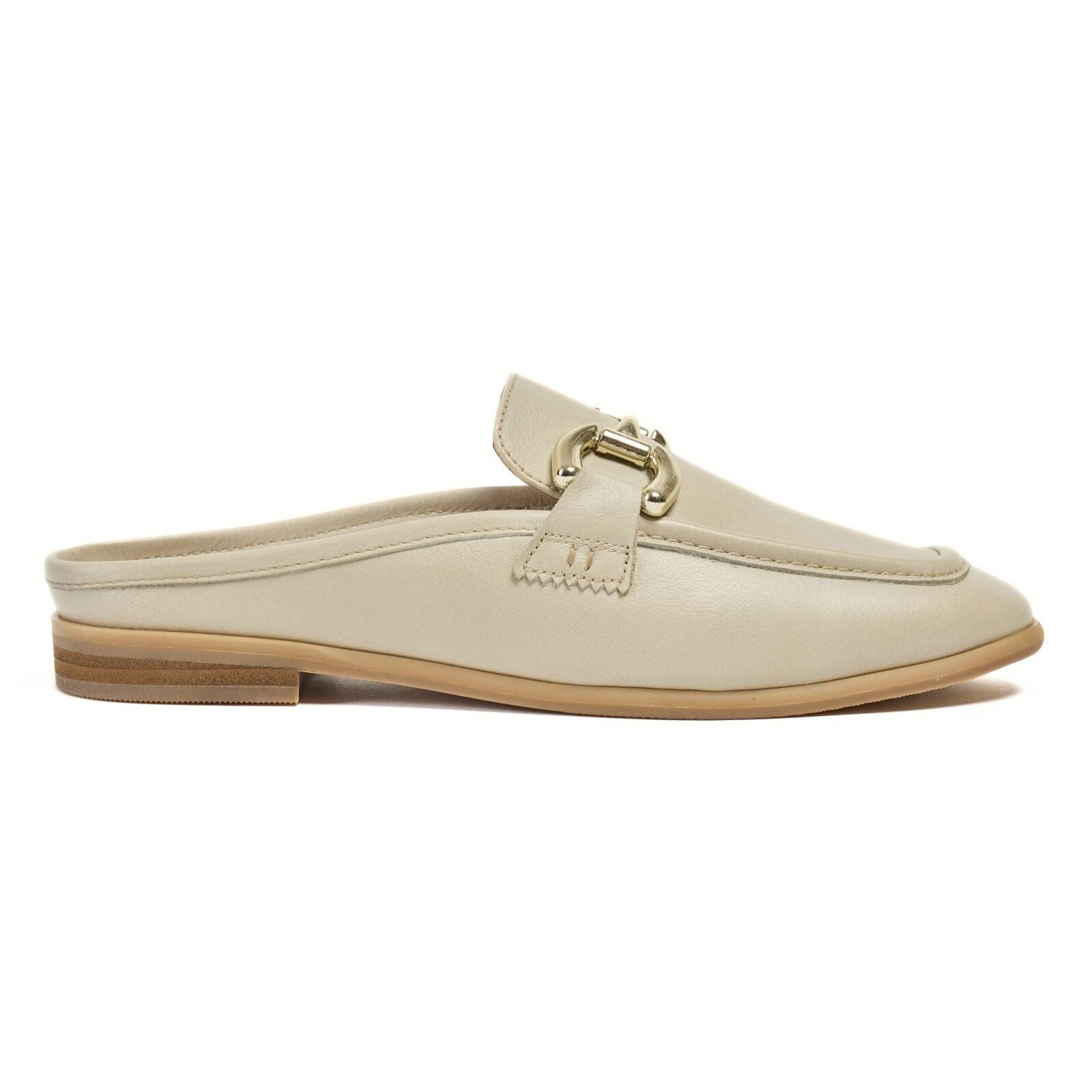 Pod Mila Leather Women's Taupe Mules