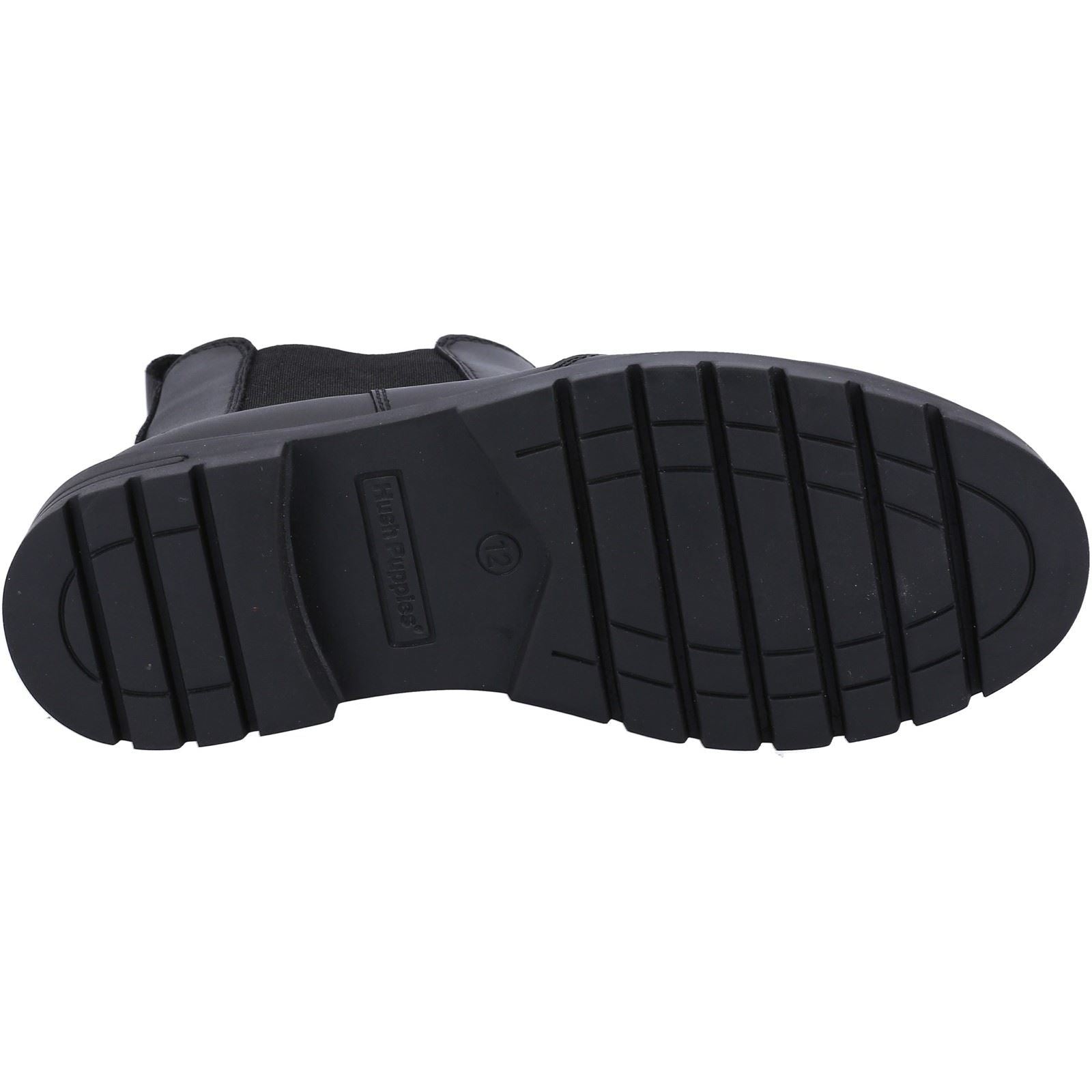 Hush Puppies Laura JNR Leather Girls's Black Boots