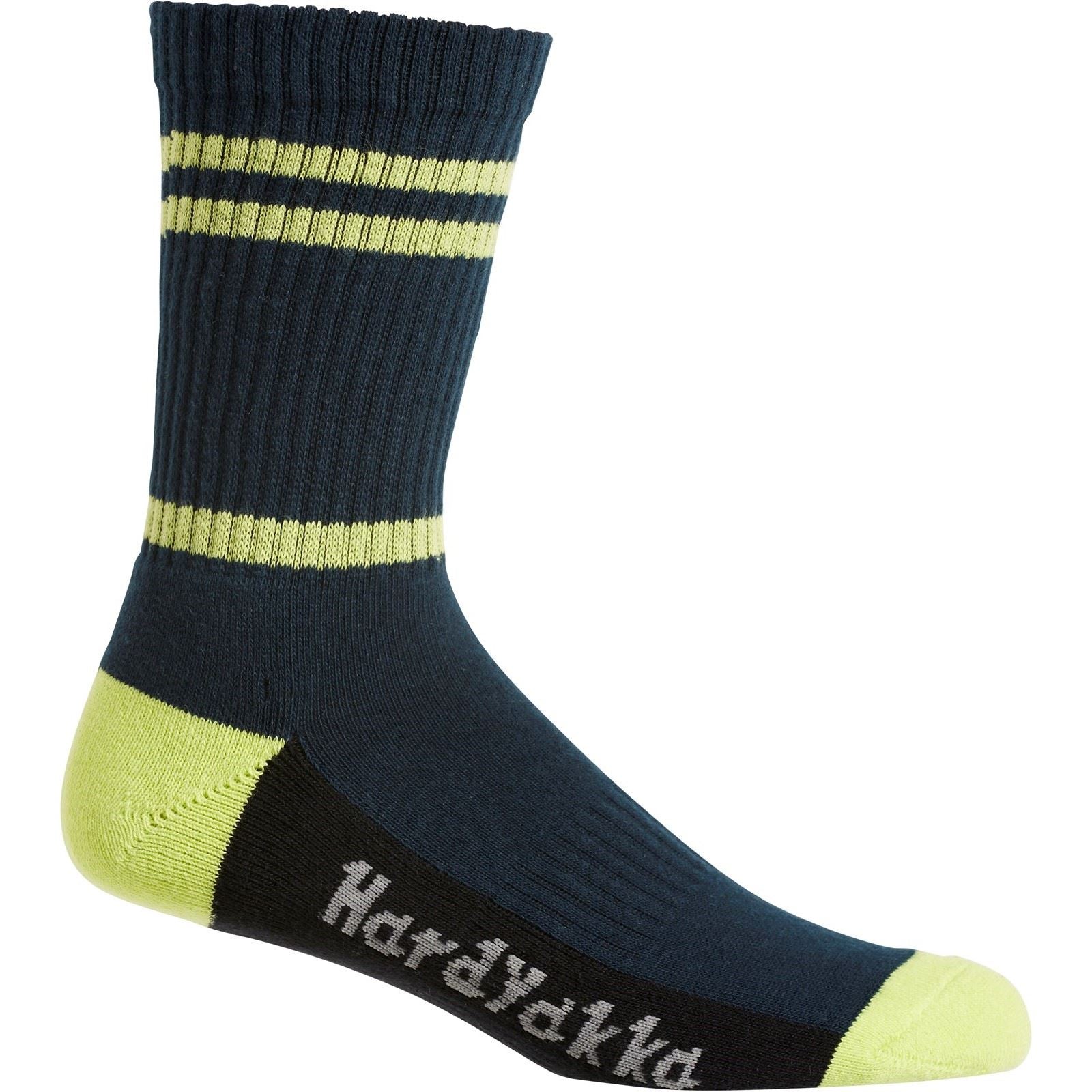 Hard Yakka Crew Cotton Multicoloured Work Socks