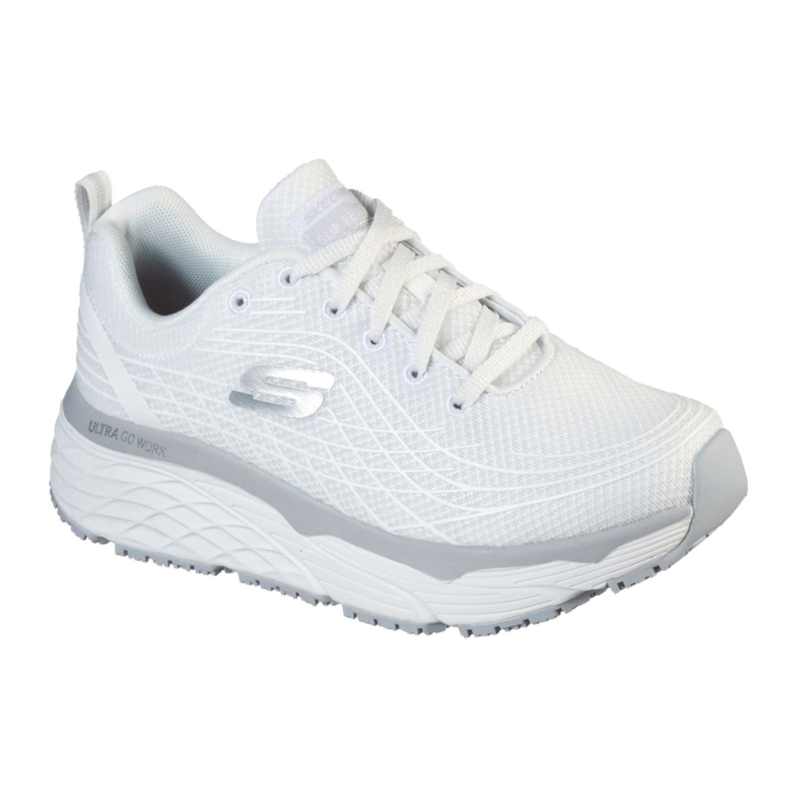 Skechers Workwear Max Cushioning Elite Sr Textile Women's White Safety Trainers