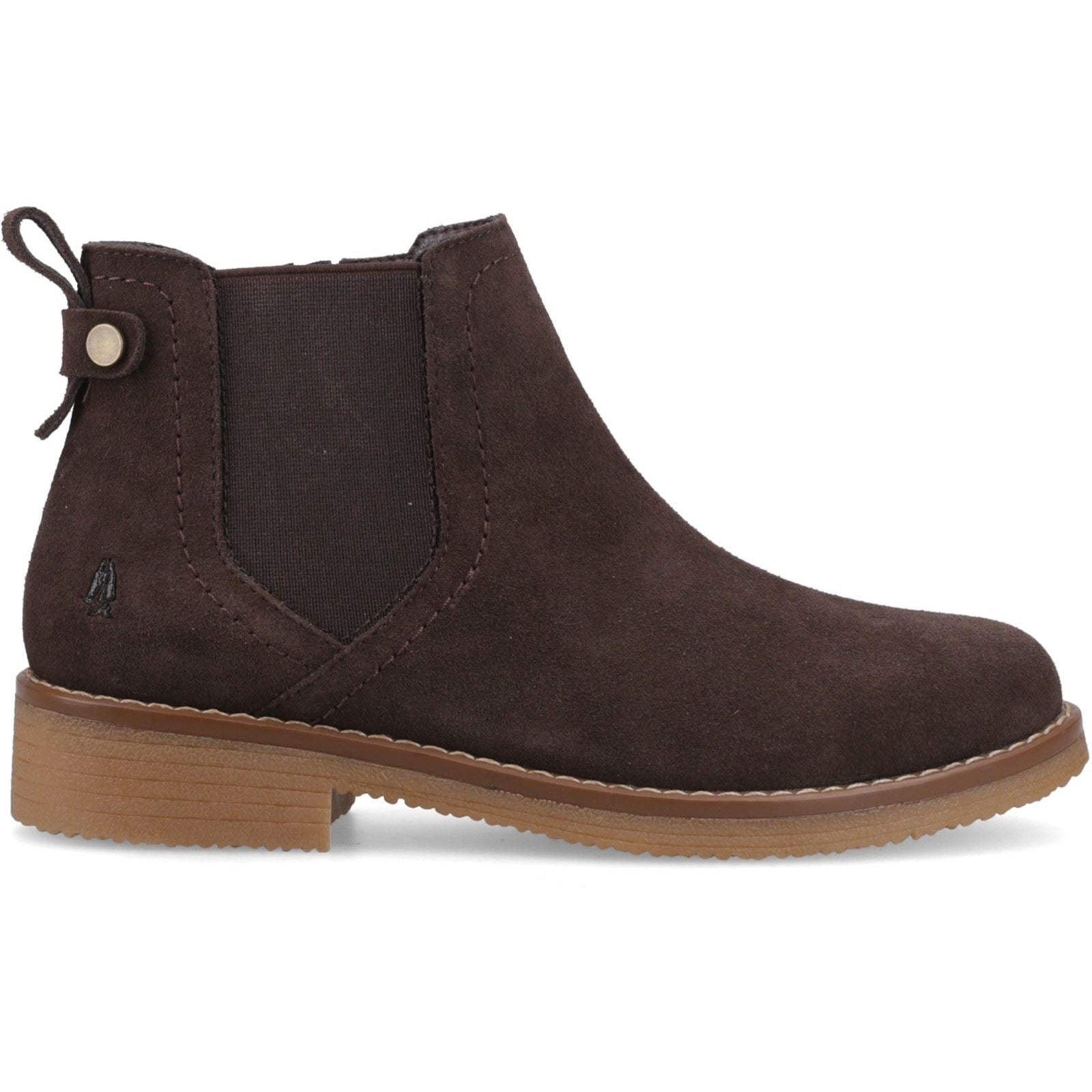 Hush Puppies Maddy Suede Women's Chocolate Wide Fit Boots