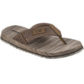Skechers Quill Textile Men's Brown Flip Flops