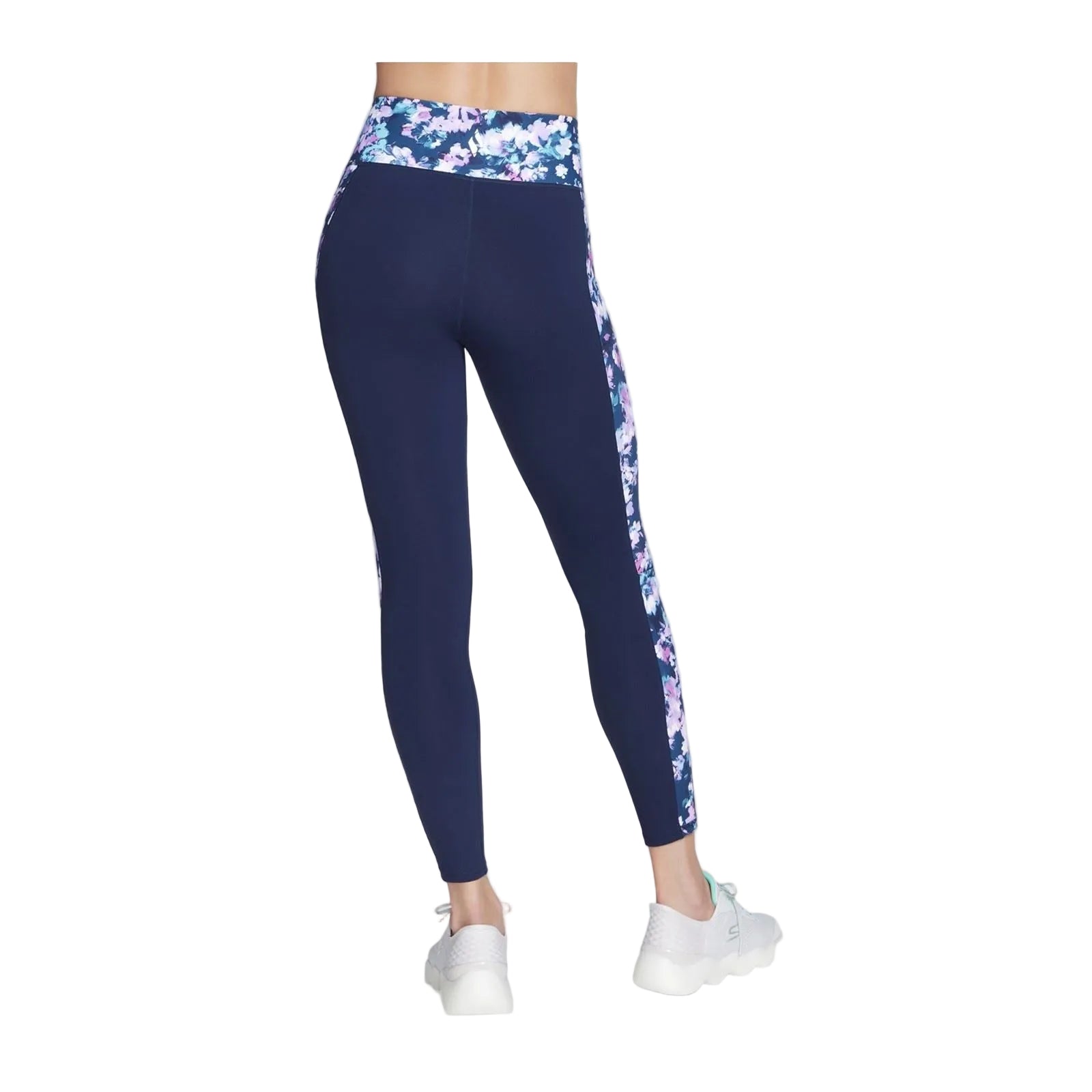 Skechers Performance GOWALK Misty Floral Legging Nylon Women's Blue Sports Leggings