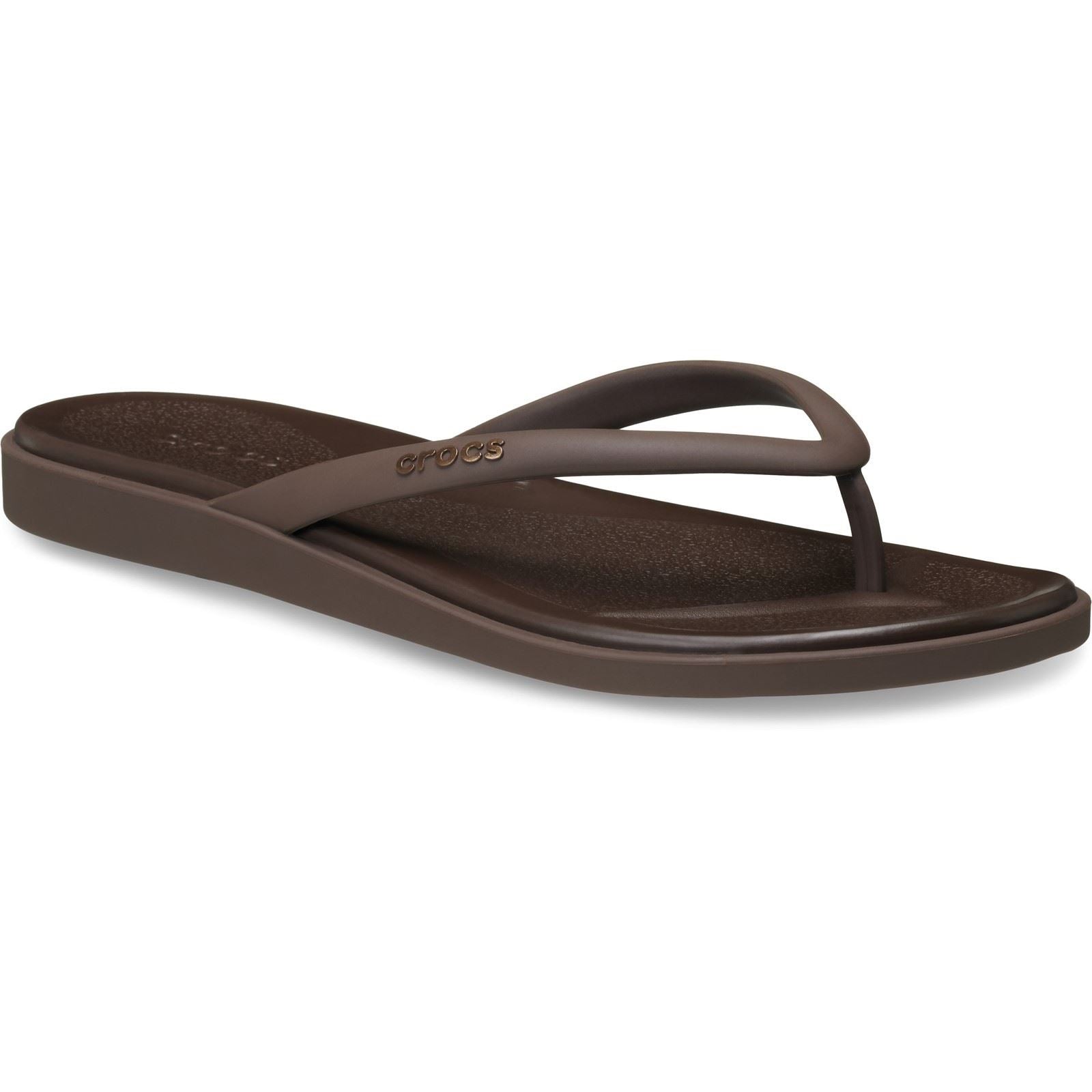 Crocs Miami Matte Flip EVA Women's Coffee Sandals