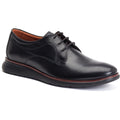 Base London Wing Leather Men's Black Oxford Shoes