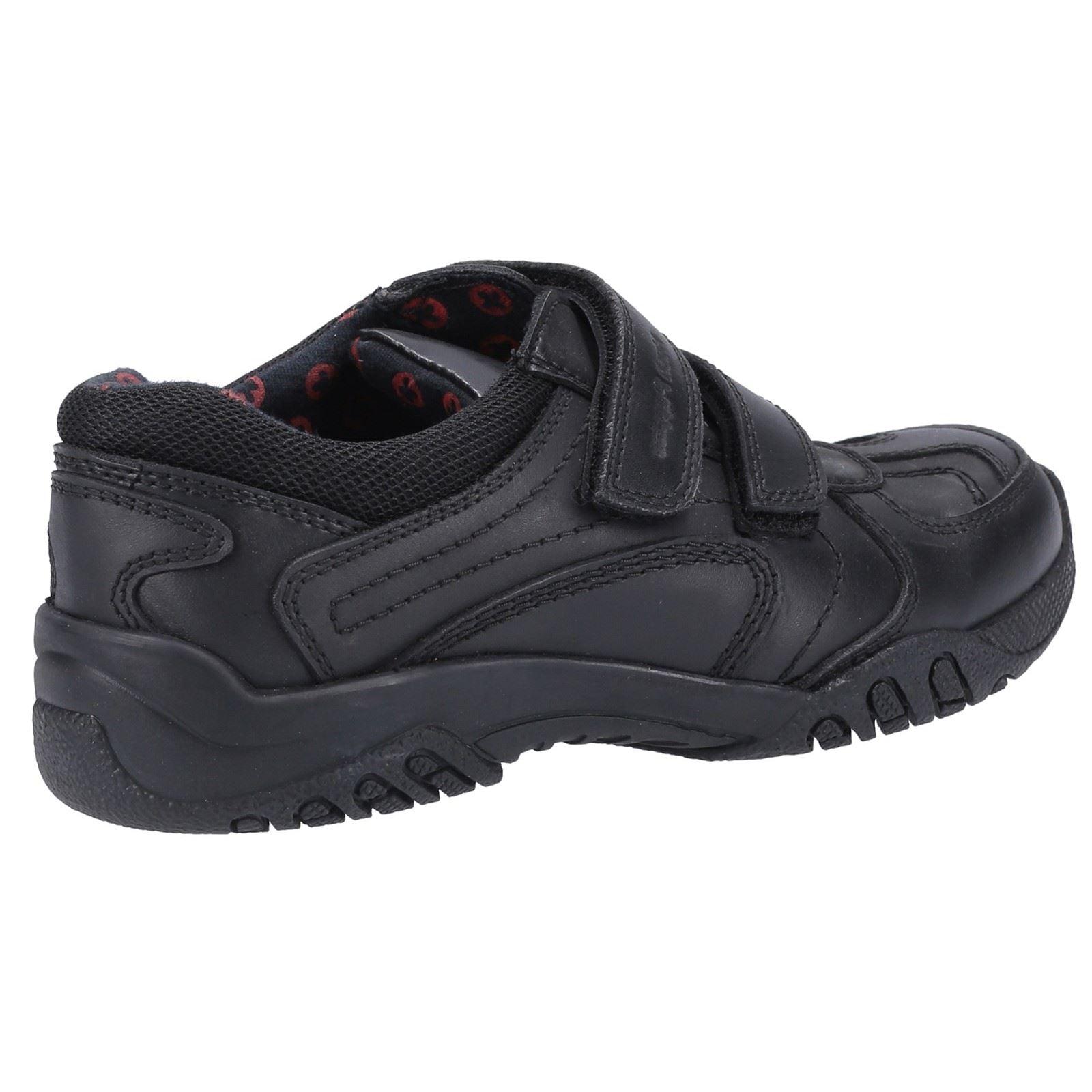Hush Puppies Jezza 2 Youth Boys Black Leather Loafers