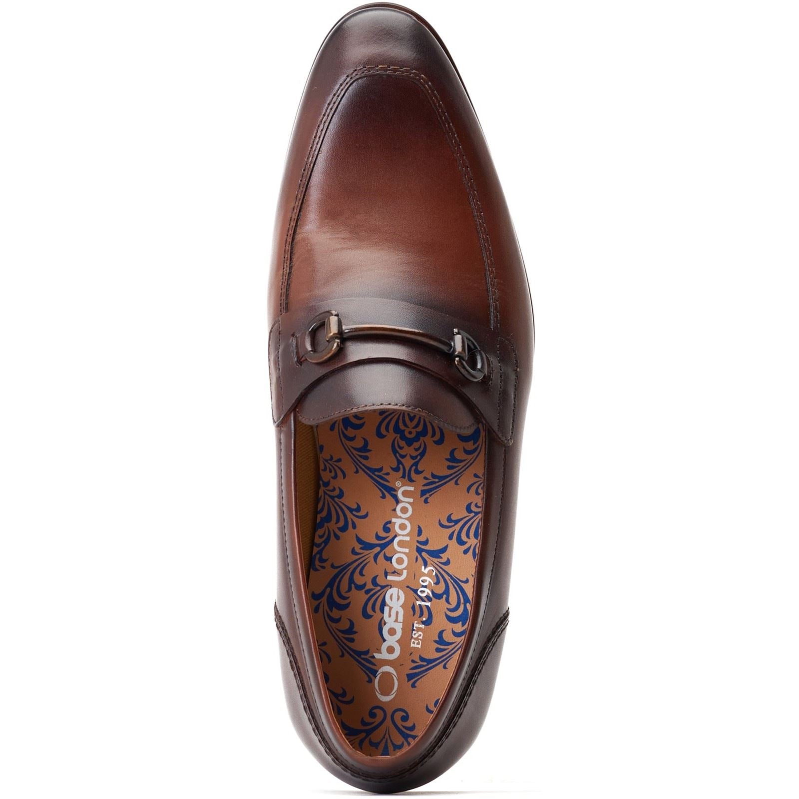 Base London Russo Leather Men's Burnt Brown Loafers
