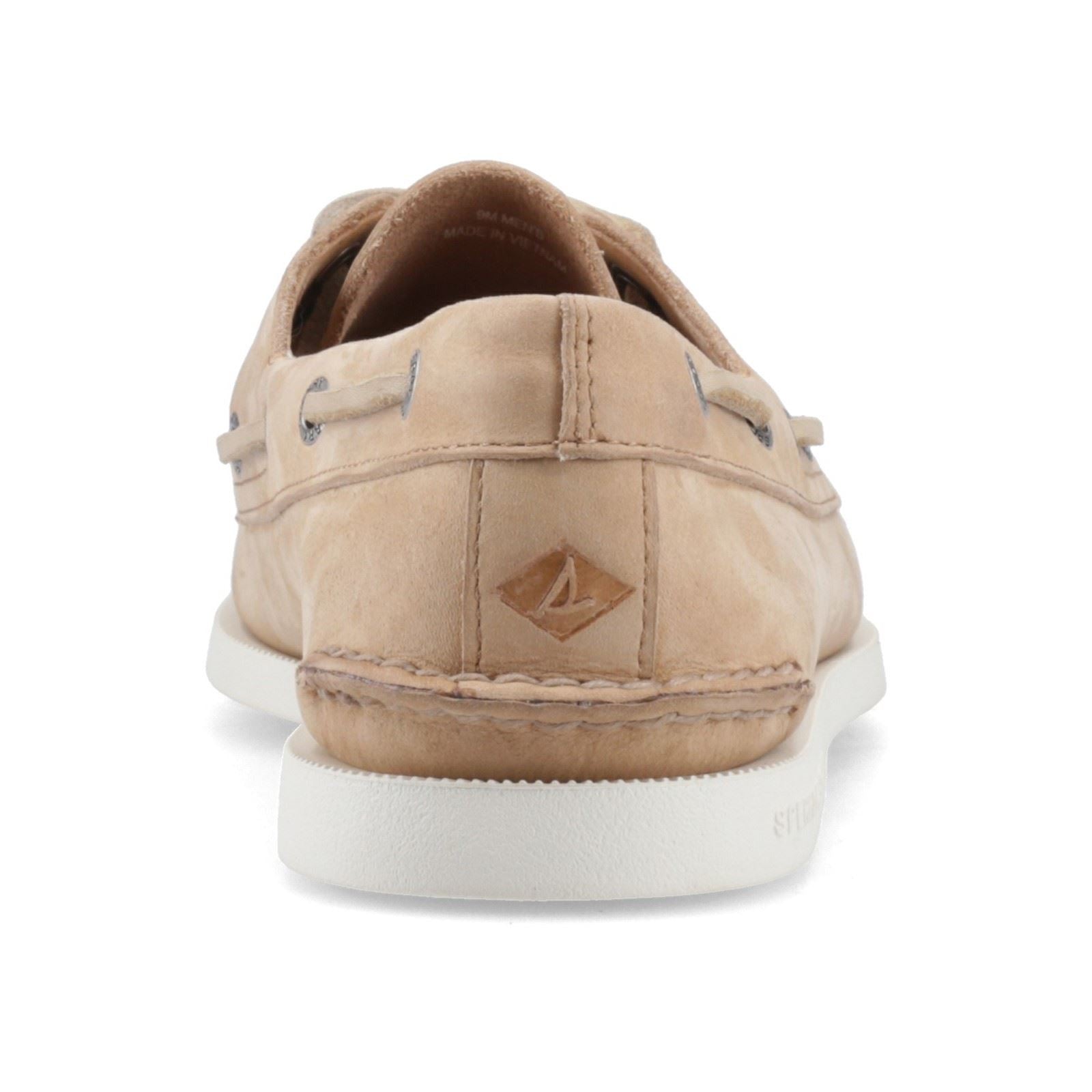 Sperry Authentic 2 Eye Leather Men's Linen Multi Boat Shoes