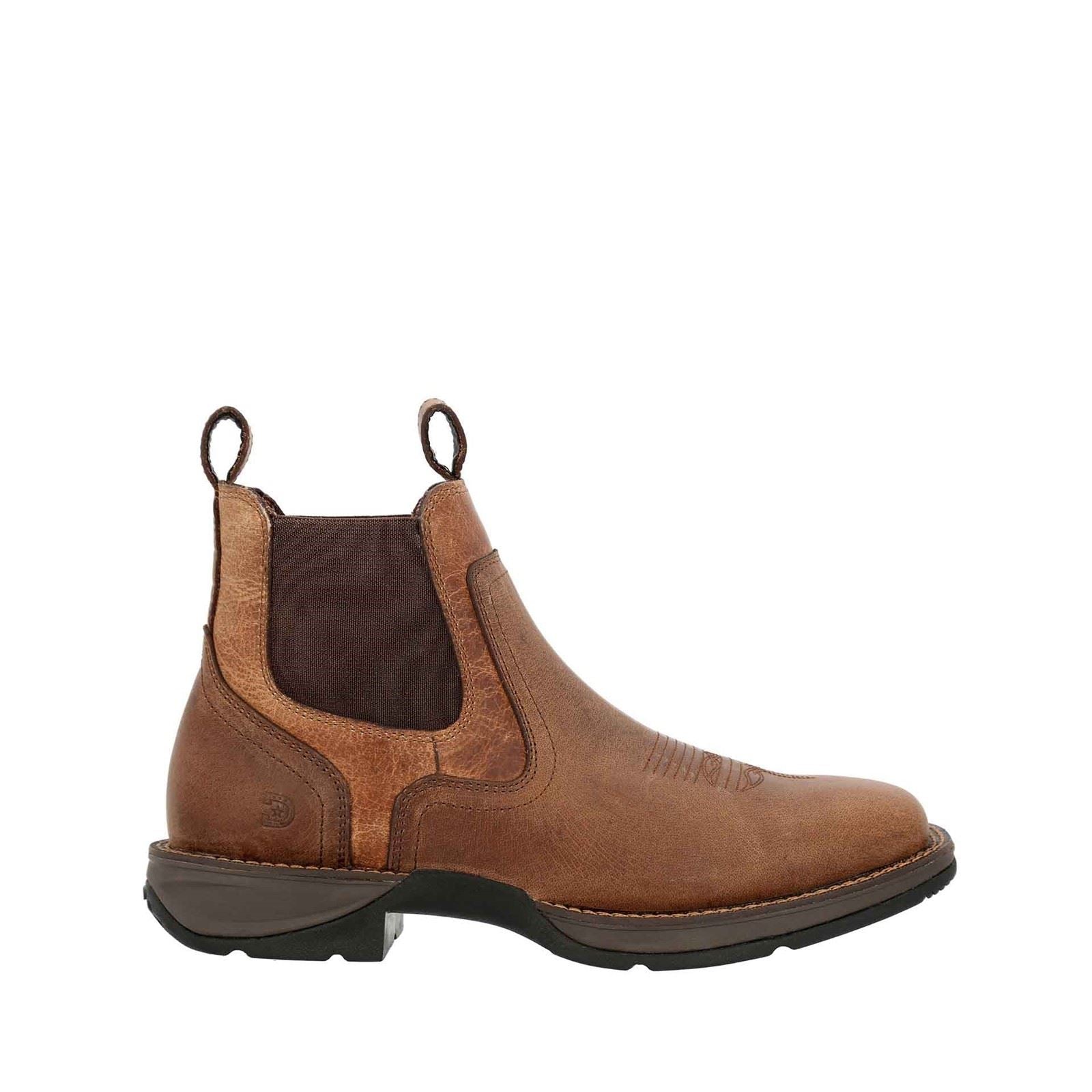 Durango Red Dirt Rebel Leather Men's Old Town Brown/Tan Ankle Boots