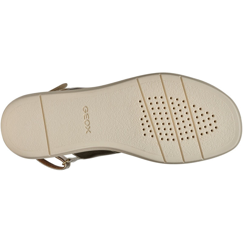 Geox D CAMALEI Women's Light Gold Sandals