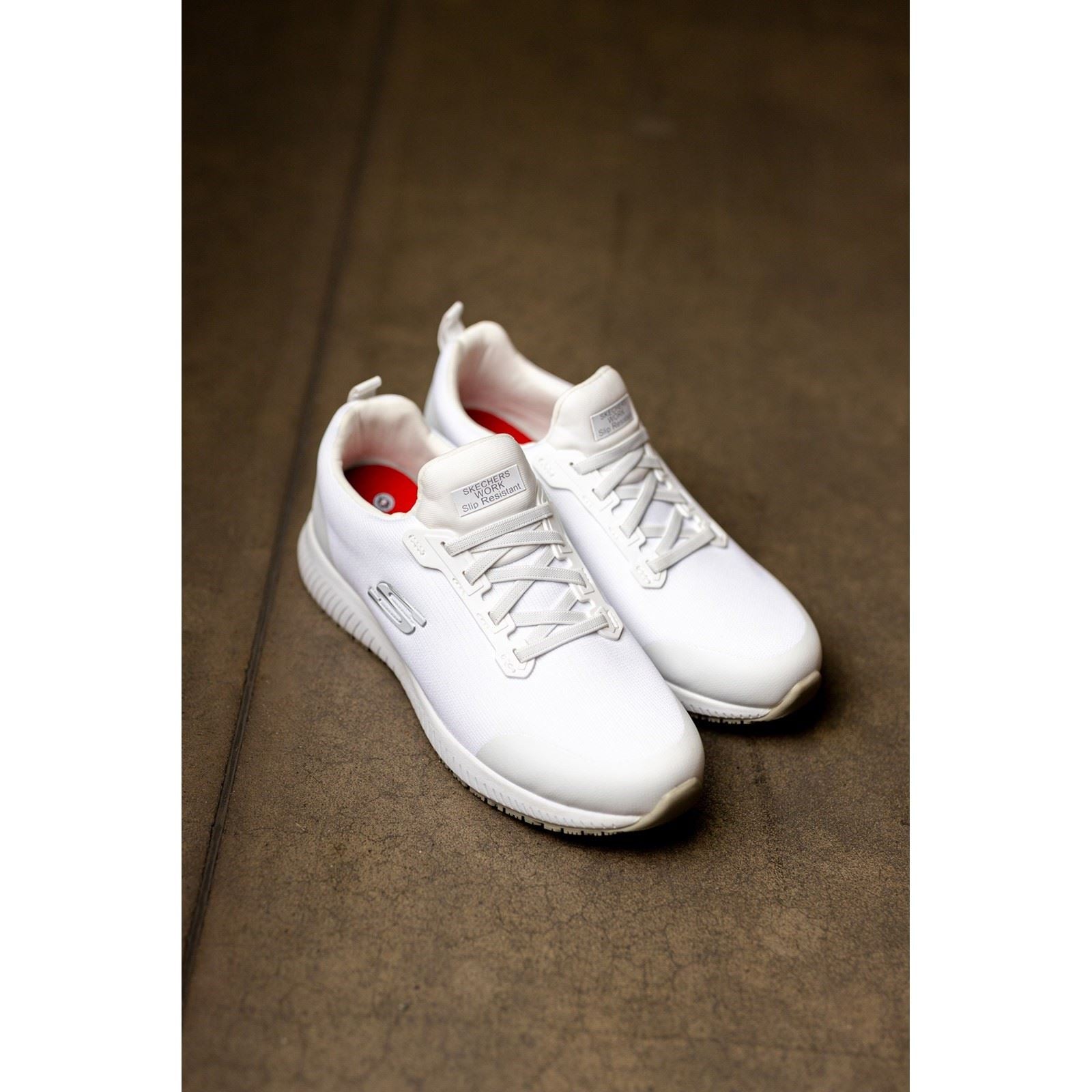 Skechers Workwear Squad SR Myton Textile Men's White Safety Trainers