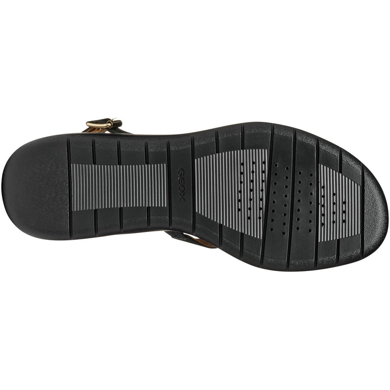 Geox D MELICONIA Synthetic Synthetic Women's Black Wedges