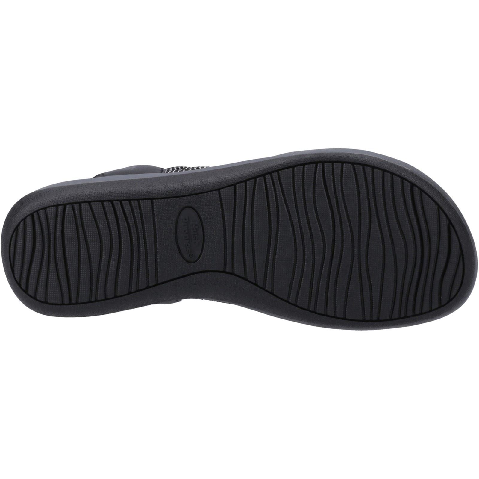 Hush Puppies Susanna Leather Women's Black Sandals