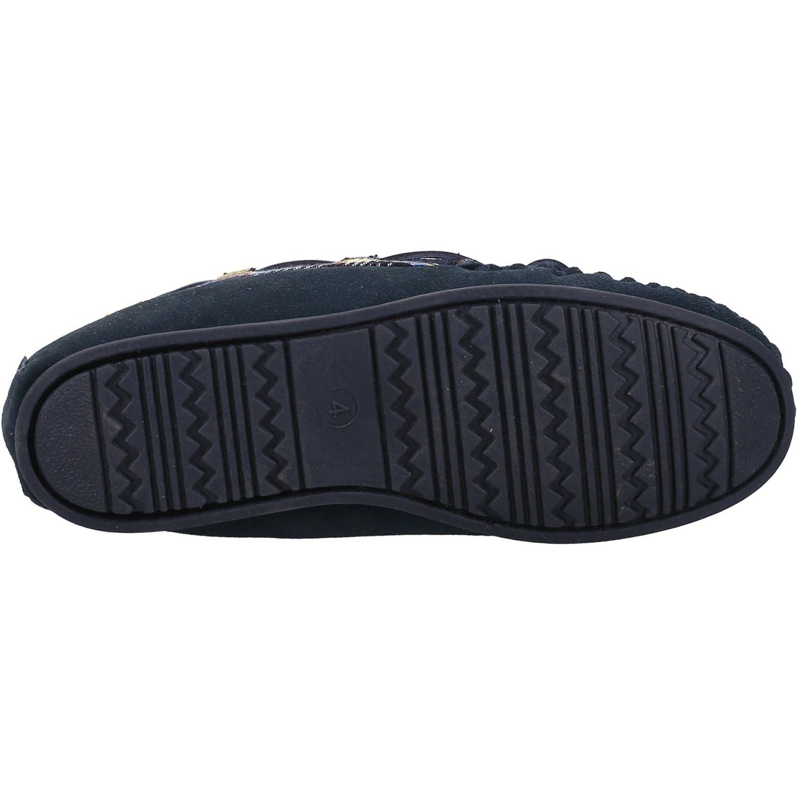 Cotswold Chatsworth Suede Women's Navy Slippers