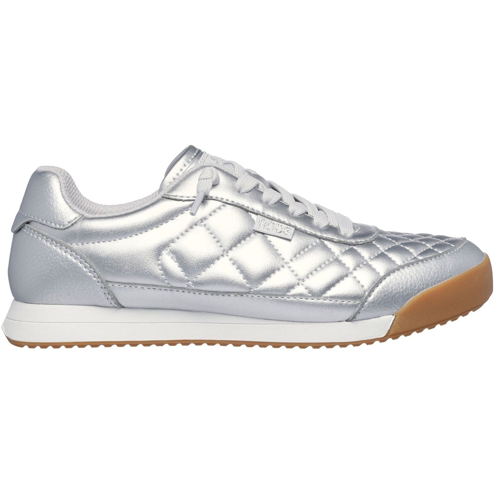 Skechers BOBS Billie Wild Comfort Synthetic Women's Silver Trainers