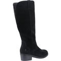 Hush Puppies Isabella Suede Women's Black Heeled Knee High Boots