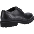 Hush Puppies Gabi Lace Up Leather Girls's Black Brogues