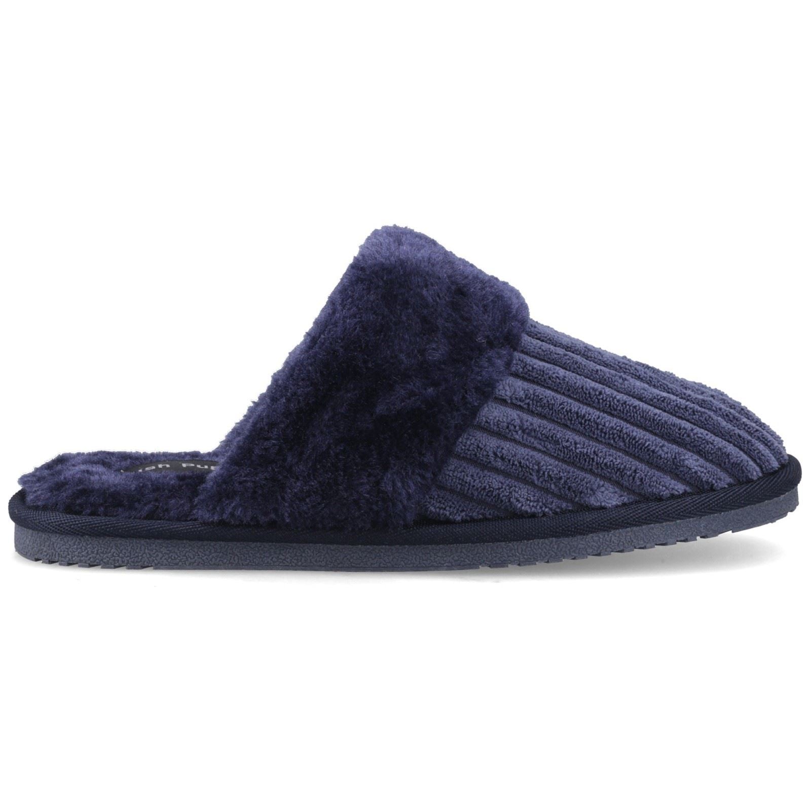 Hush Puppies Arianna Cord Polyester Women's Navy Slippers
