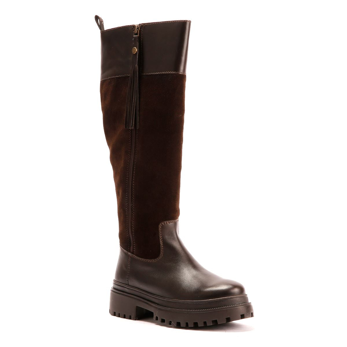 Osprey London The Bramble Tall Leather Women's Chocolate Burnish Boots