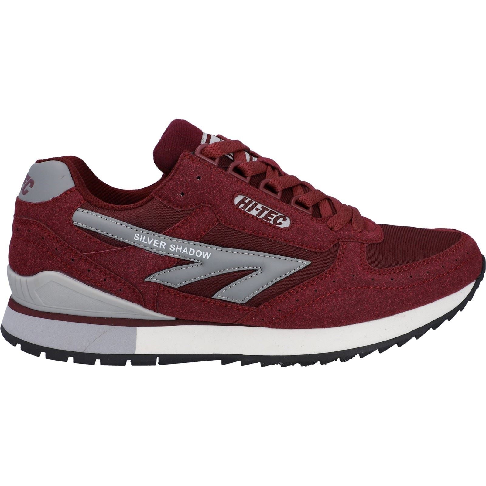 Hi-Tec Silver Shadow PU Suede/Synthetic Men's Cherry Lace-Up Shoes