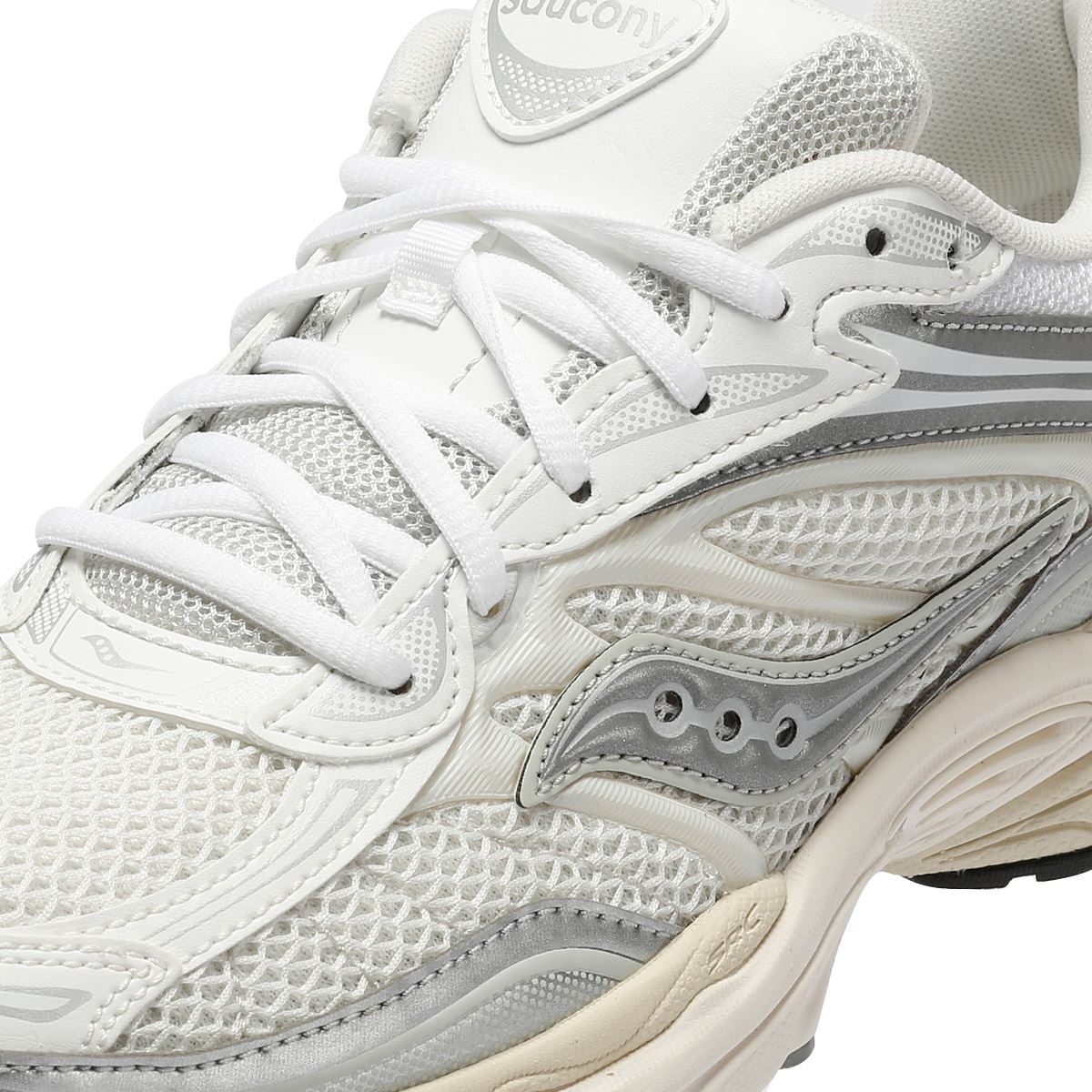 Saucony ProGrid Omni 9 White/Silver Trainers
