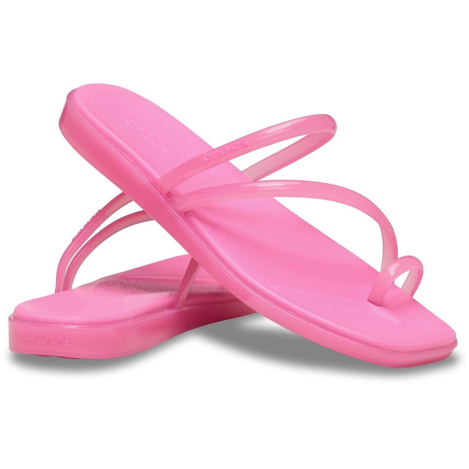 Crocs Miami Jely Toe Loop EVA Women's Pink Lemonade Sandals