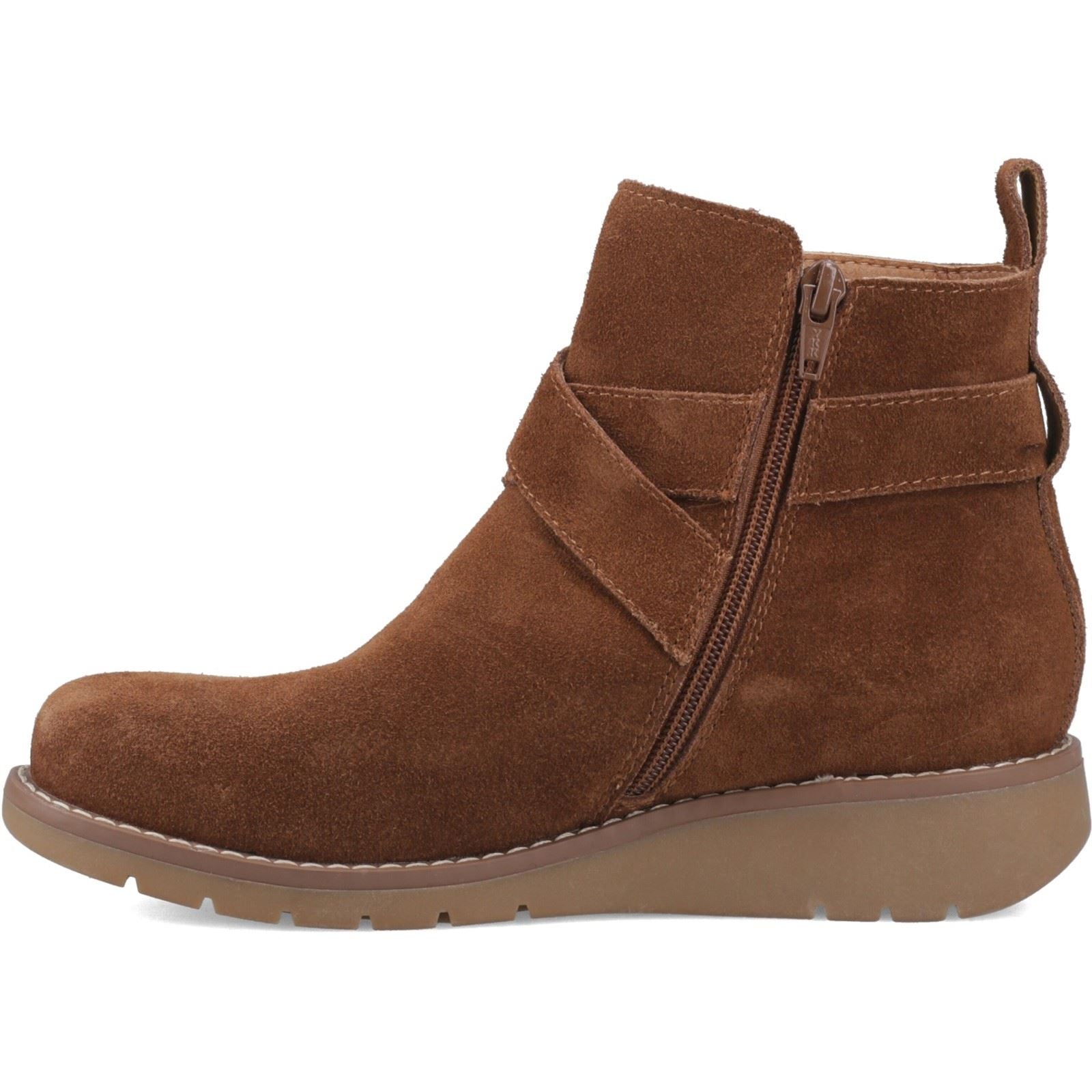 Hush Puppies Lyra Suede Women's Dark Tan Boots