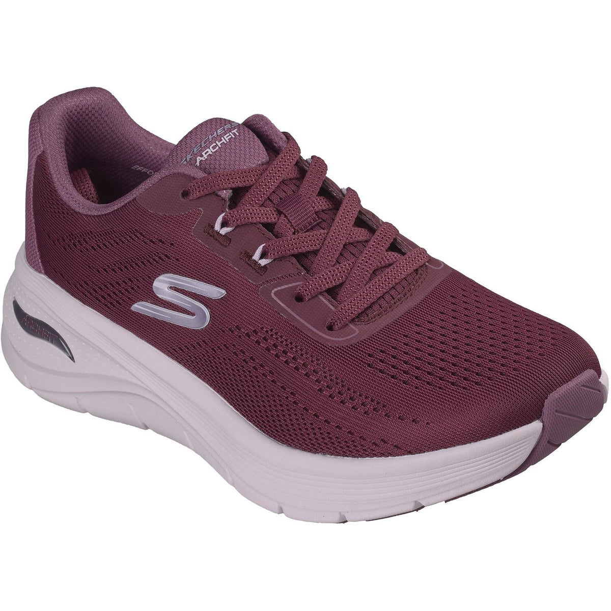 Skechers Arch Fit 3.0 Easy Flow Textile Women's Burgundy Trainers