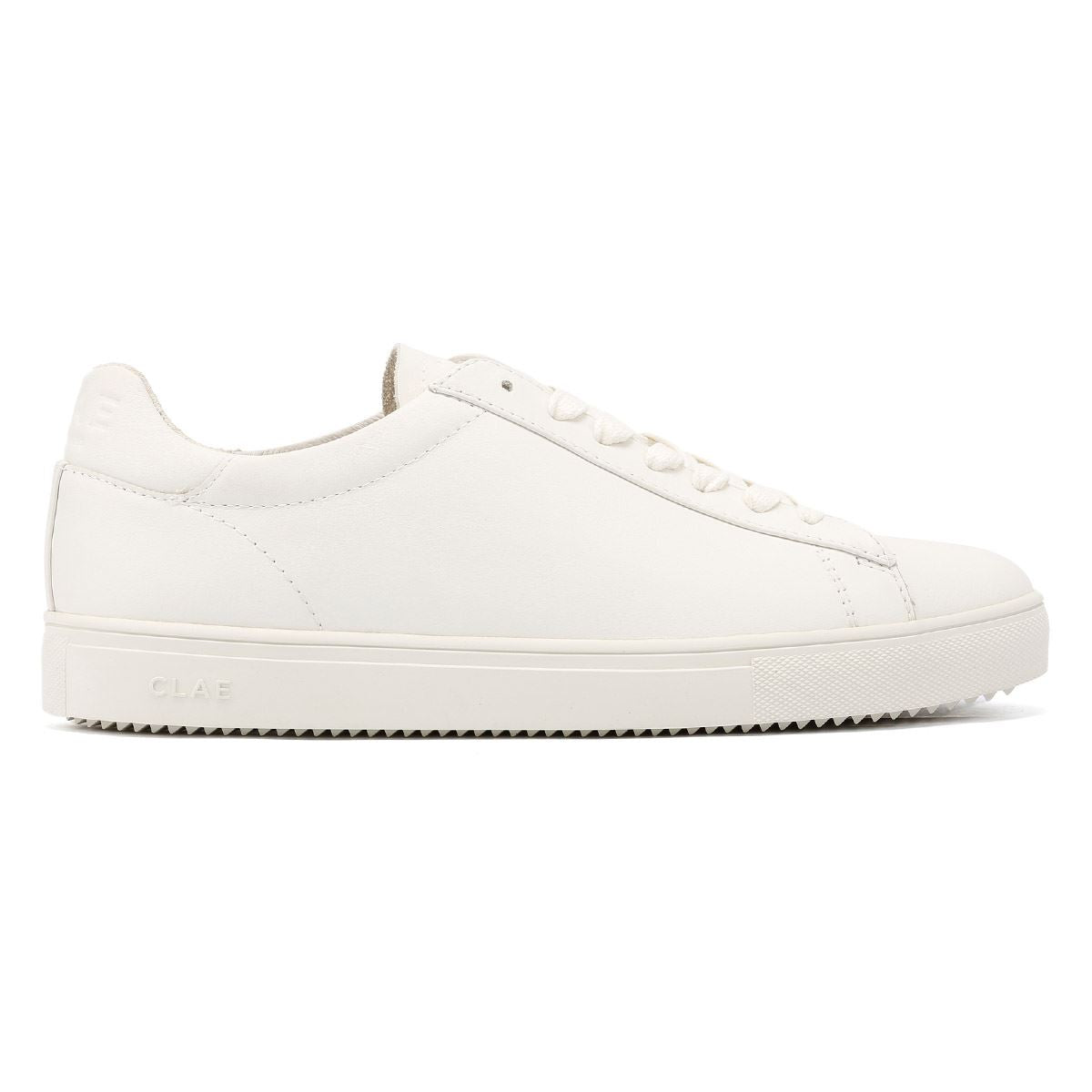 Clae Bradley Essentials Leather Men's Triple White Trainers