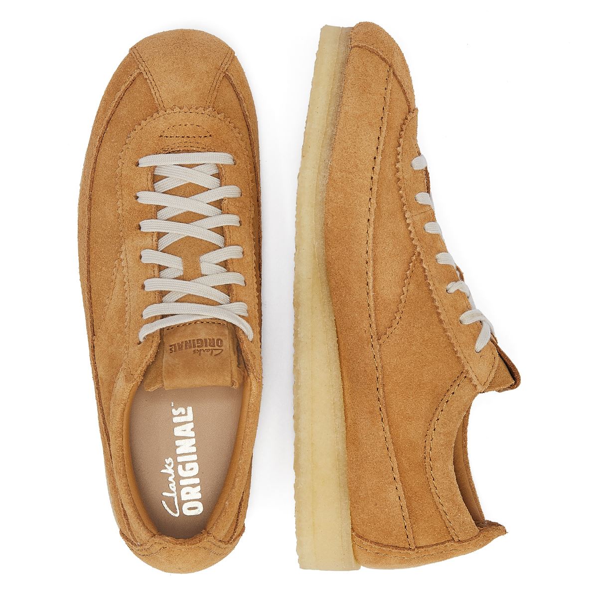 Clarks Originals Wallabee Tor Suede Men's Tan Lace-Up Shoes