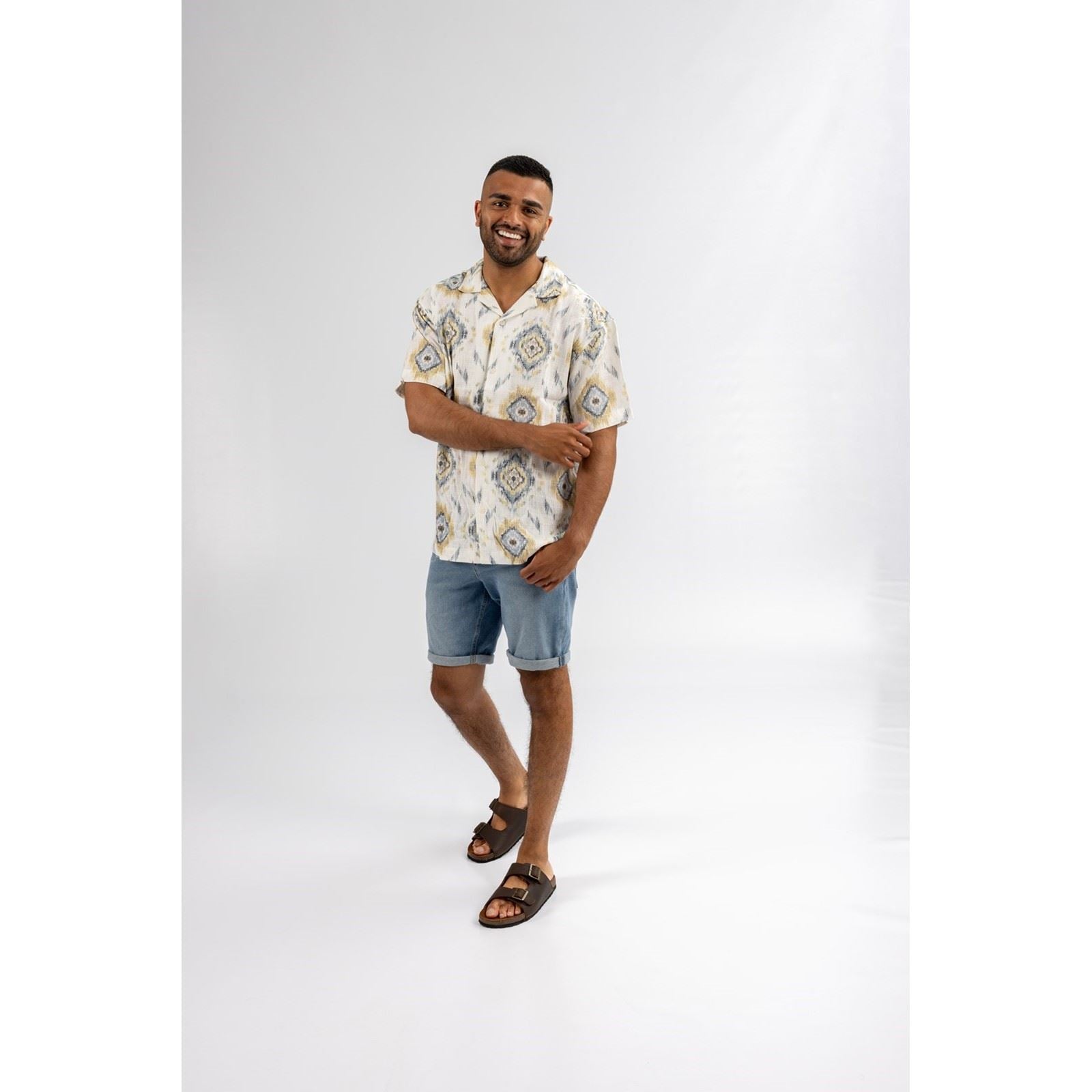 Hush Puppies Nash Slider Leather Men's Brown Sandals