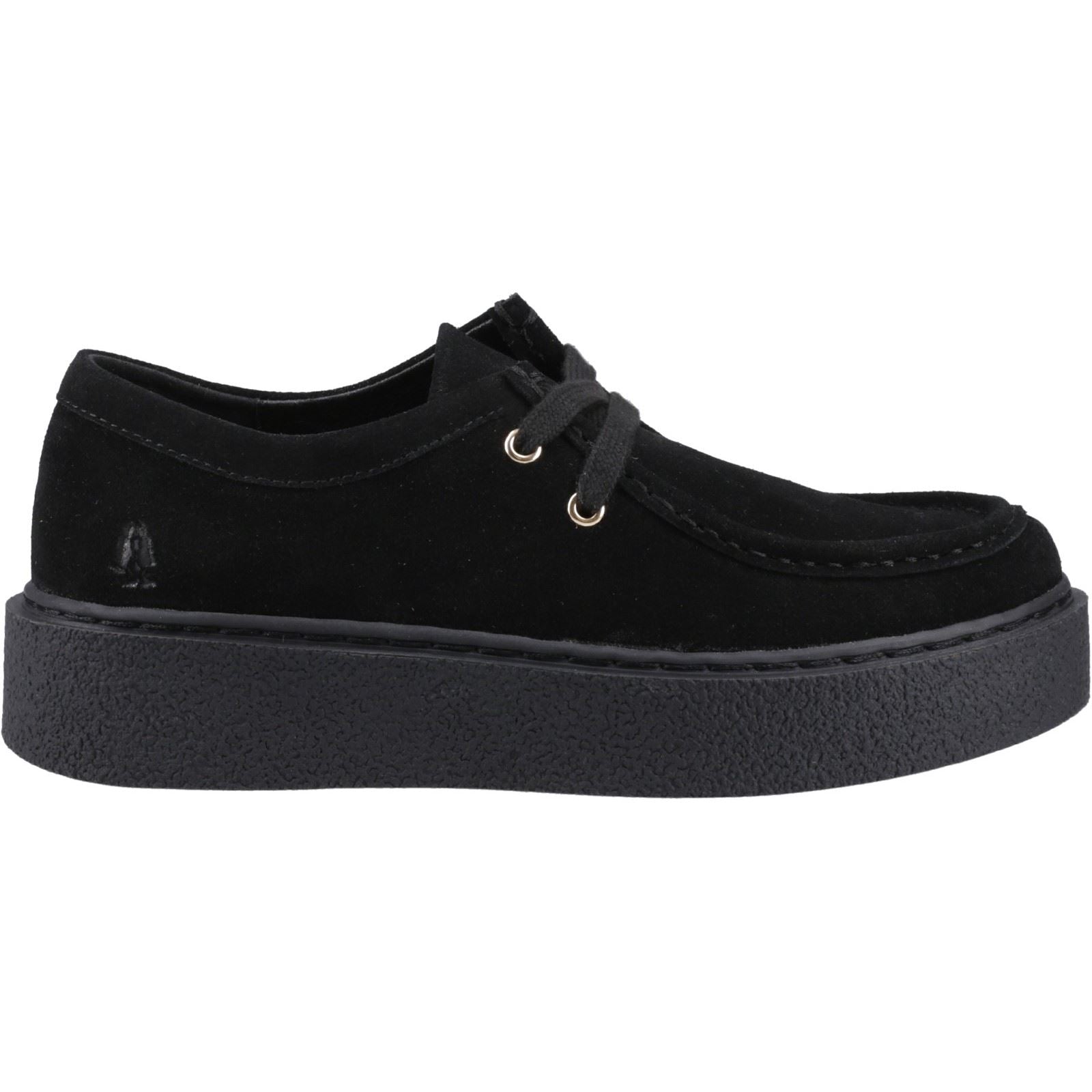 Hush Puppies Bridie Suede Leather Women's Black Moccasins Shoes