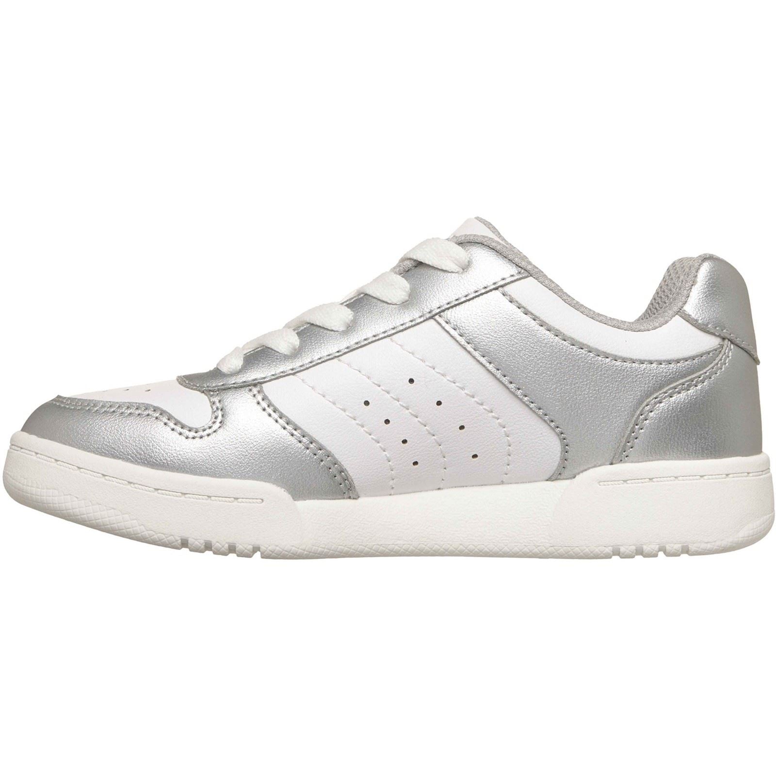 Skechers Quick Street Polyurethane Girl's Silver/White Trainers
