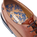 Base London Magnus Leather Men's Burnt Tan Oxford Shoes
