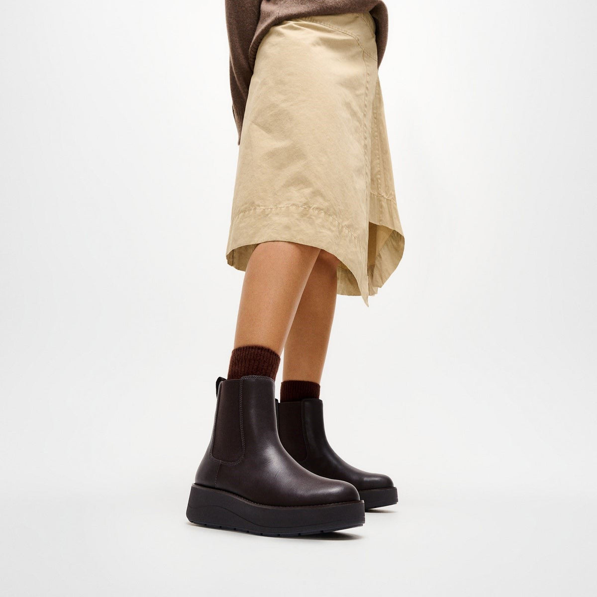 Fitflop Gen-FF Roam Leather Women's Chocolate Brown Boots