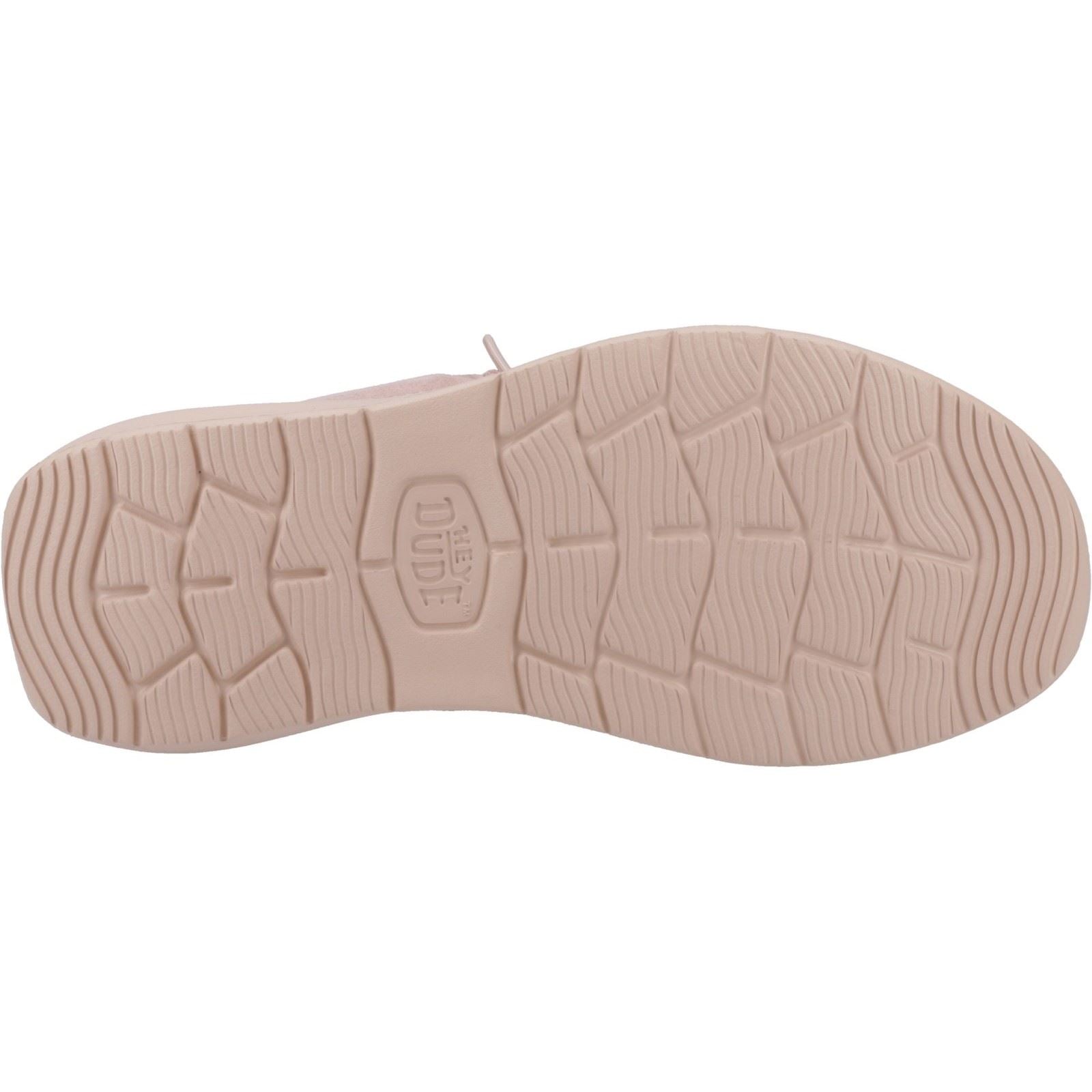 HEYDUDE Wendy COMF Suede Women's Rose Dust Moccasins Shoes