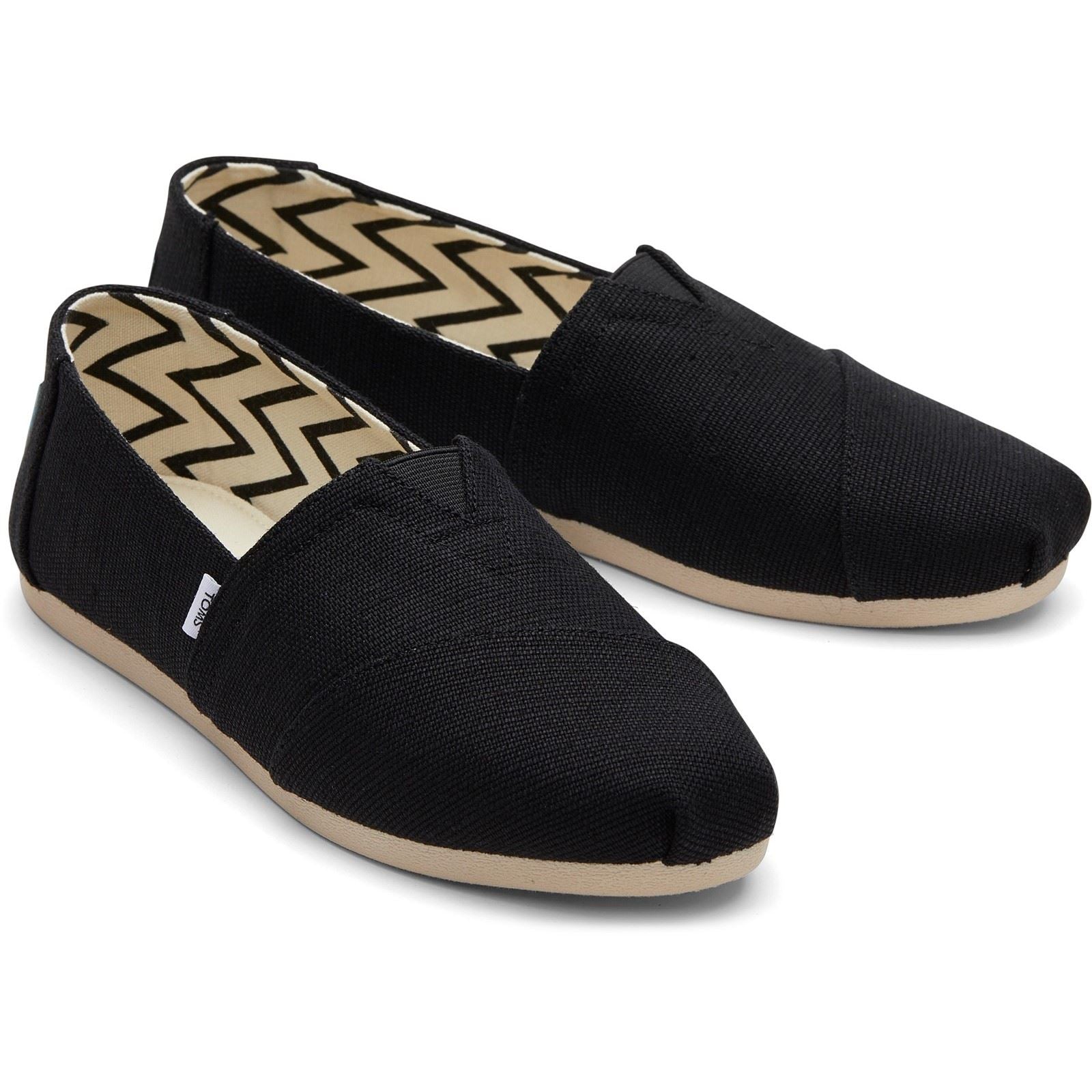 TOMS Alpargata Cotton Women's Black Espadrilles