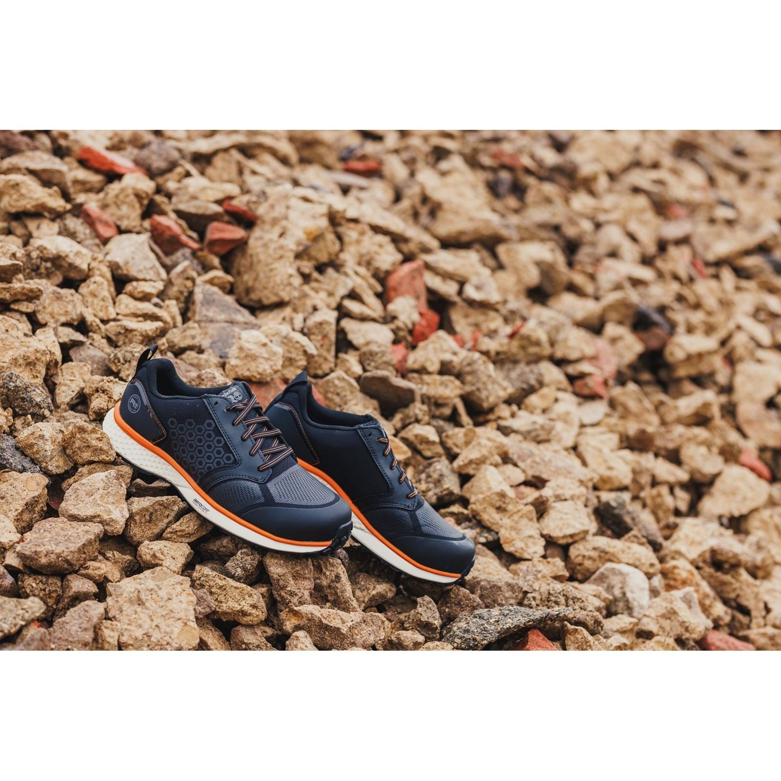 Timberland Pro Reaxion Synthetic Black/Orange Safety Trainers