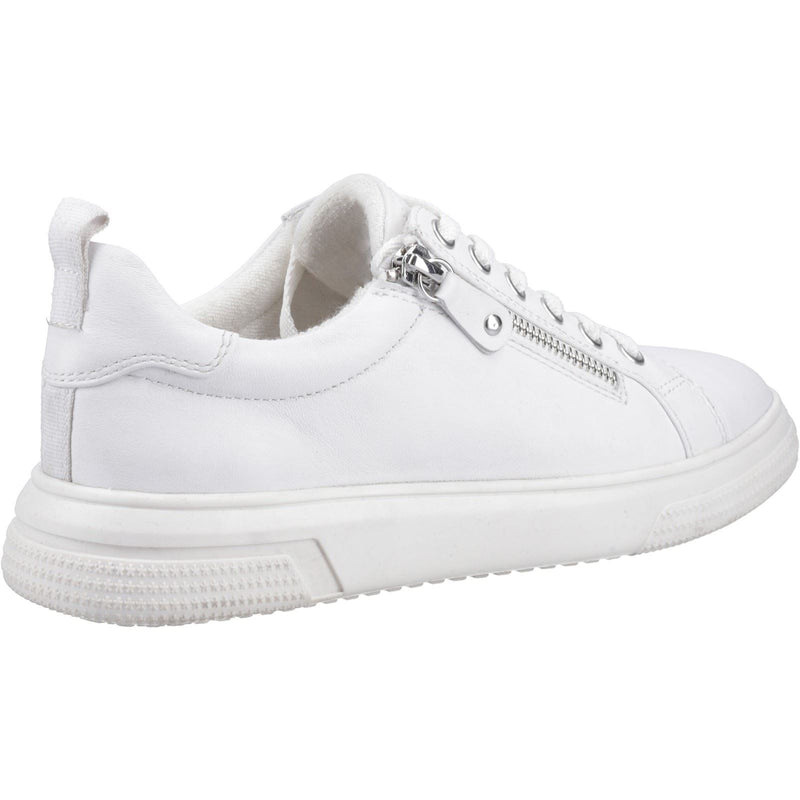 Hush Puppies Martha Leather Women's White Trainers
