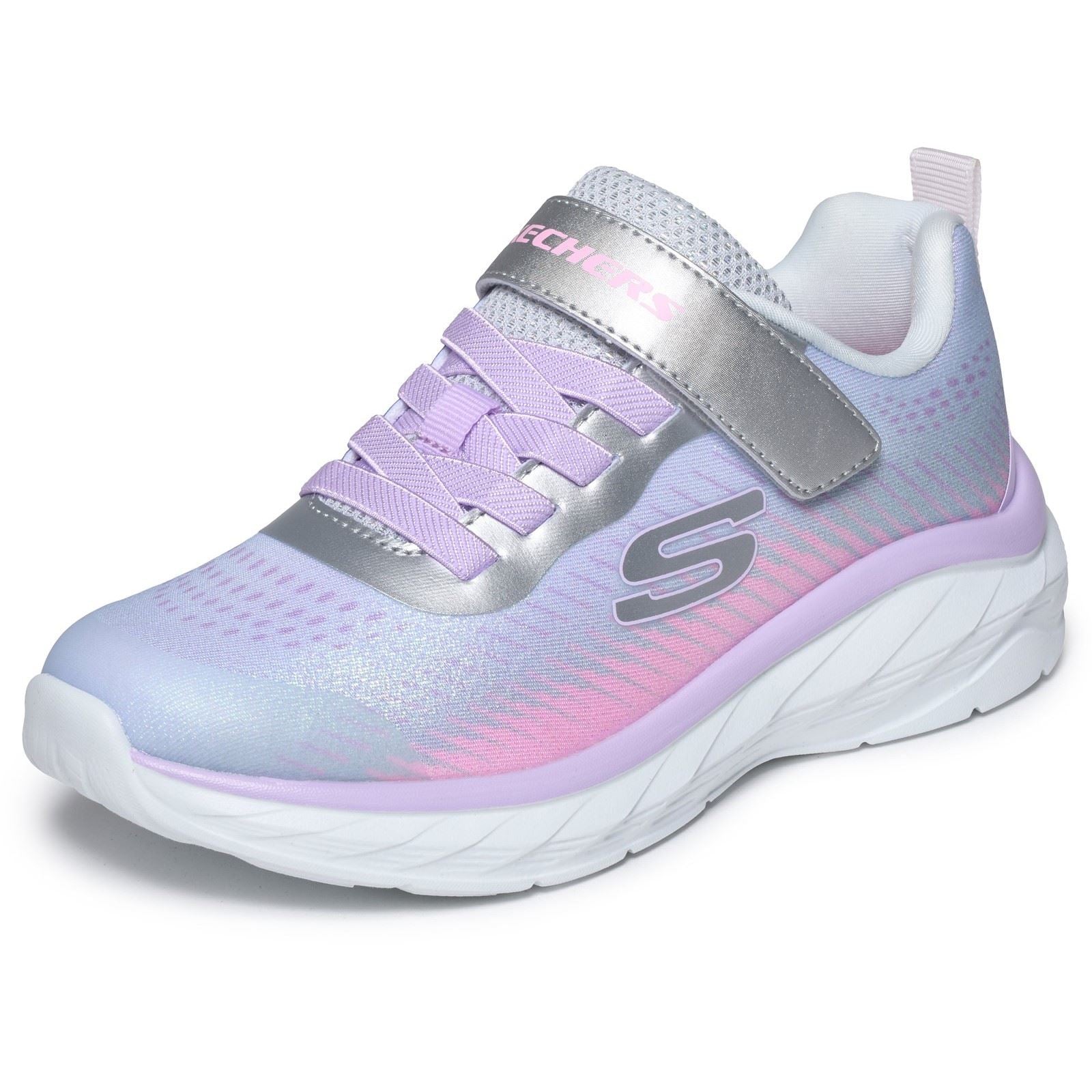 Skechers Boundless Color Blitz Textile Girl's Grey/Multi Trainers