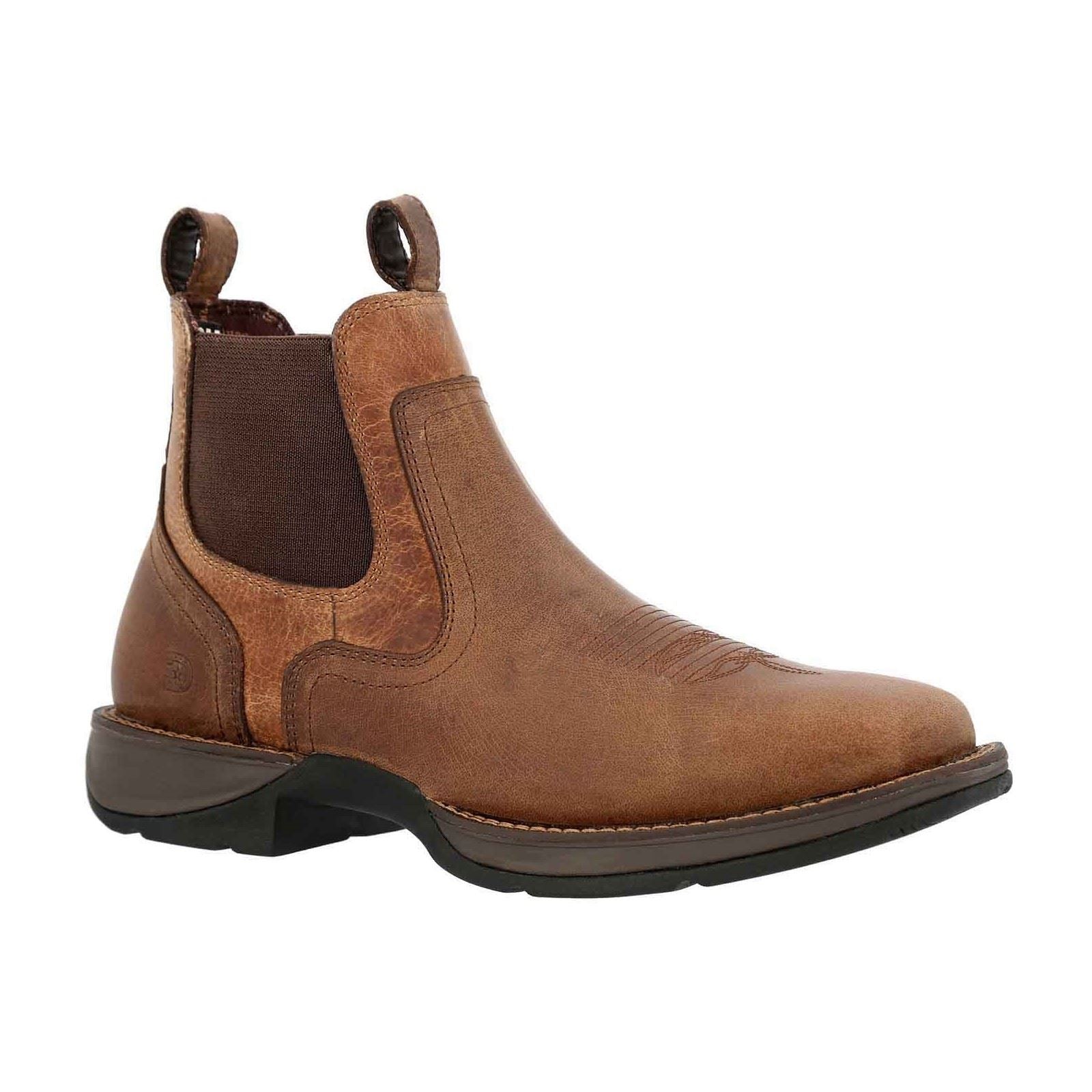 Durango Red Dirt Rebel Leather Men's Old Town Brown/Tan Ankle Boots