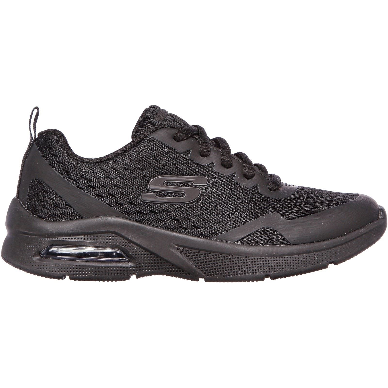 Skechers Microspec Max Synthetic Boys's Black Textile & Trim Trainers