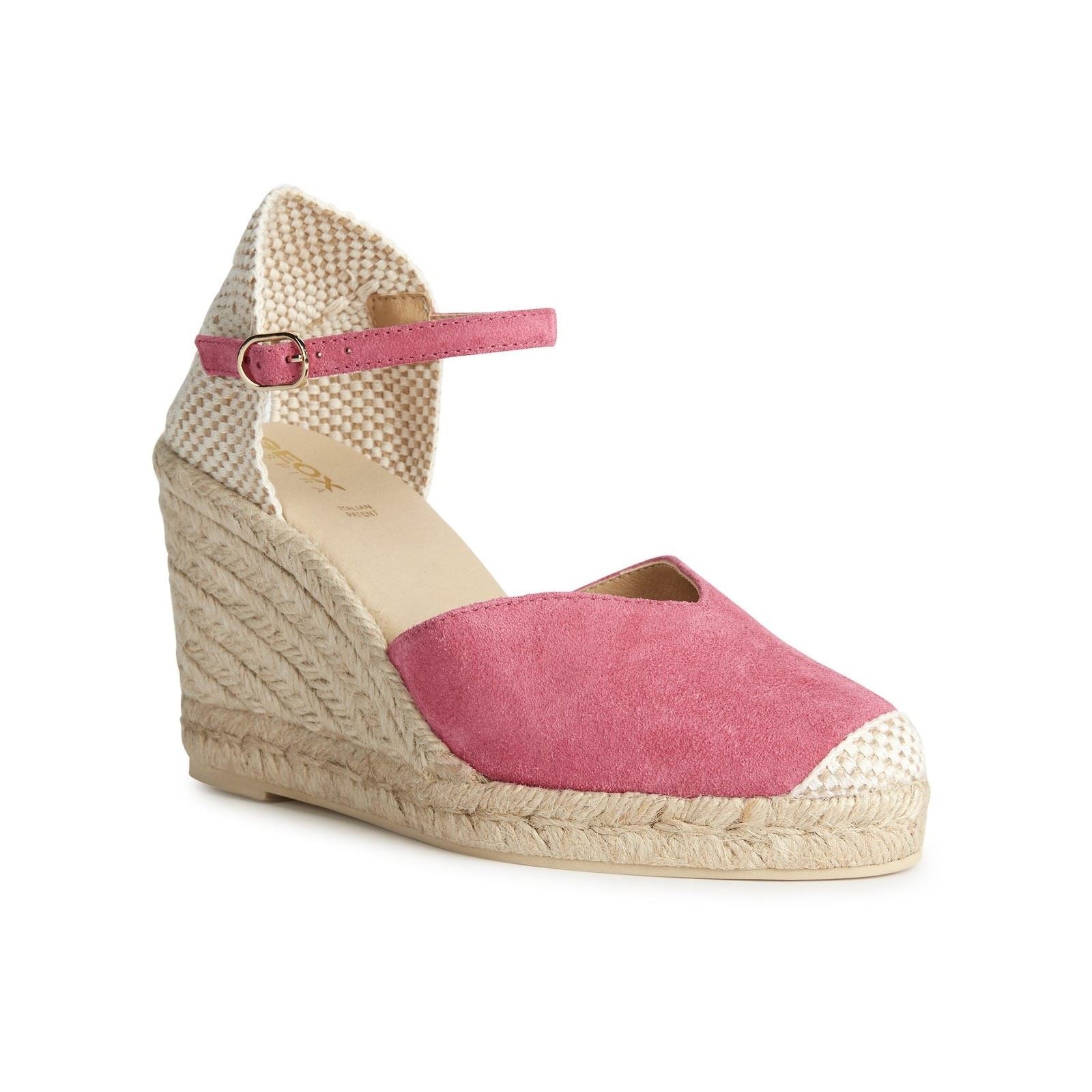 Geox D GELSA Leather Women's Cyclamen Sandals